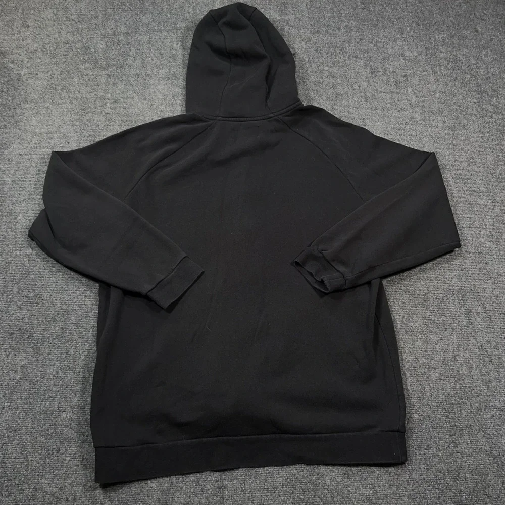 Jordan Jumpman Air Full Zip Hoodie Men XL Fleece Raglan Black StreetWear Hip Hop